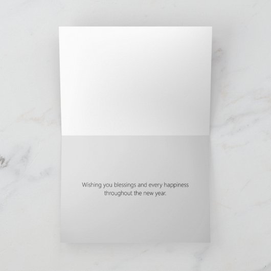 Happy New Year Scripting Isaiah Bijbelversie Kaart (Binnen)