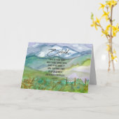 Happy New Year Scripting Isaiah Bijbelversie Kaart (Gele Bloem)