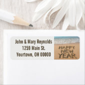 Happy New Year Seashore Etiket (Insitu)