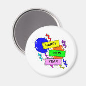 Happy New Year Sign Magneet (Voorkant / Achterkant)