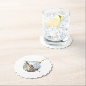 Happy New Year Silver Ball Kartonnen Onderzetters (Insitu)