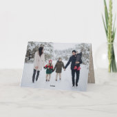 Happy New Year Simple Script Modern Minimal Photo Feestdagen Kaart (Achterkant)