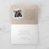 Happy New Year Simple Script Modern Minimal Photo Feestdagen Kaart (Binnen)