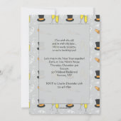 Happy New Year Sketchy Uitnodiging (Achterkant)