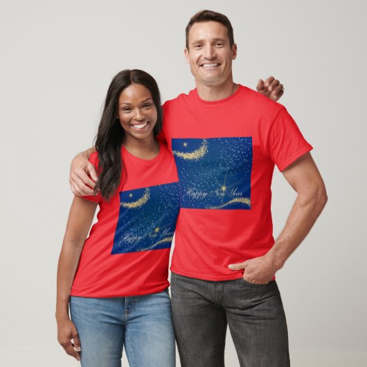 Happy New Year Sky T-shirt (Unisex)