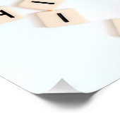 Happy New Year SlipperyJoe's verschillende letter  Perfect Poster (Hoek)