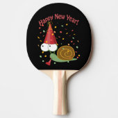 Happy new Year Snail Tafeltennisbatje (Voorkant)