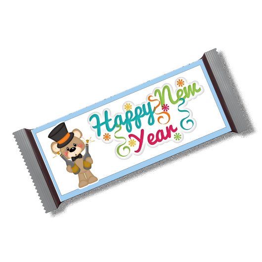 Happy New Year Snoep Bar Wrapper Party Favors Notitieblok