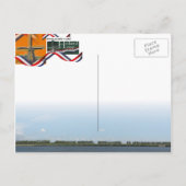 Happy New Year Snow Bicycles Postcard Feestdagenkaart (Achterkant)