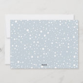 Happy New Year Snow Greeting Photo Feestdagenkaart (Achterkant)