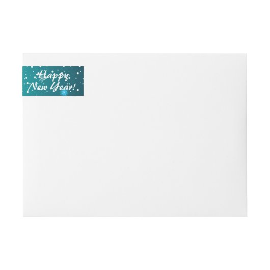 Happy New Year Snowflakes bokeh Background (Voorkant)