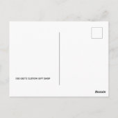 Happy New Year Snowman Briefkaart (Achterkant)