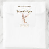 Happy New Year Sophisticated New Year Candle Label (Tas)