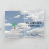 Happy New Year Southwest Saguaro Cactus Sjabloon (Binnen)