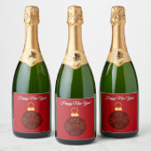 Happy New Year Sparkling Wine Bottle Labels (6) Sparkling Wijnetiket (Flessen)