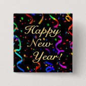 "Happy New Year" square button (Voorkant)