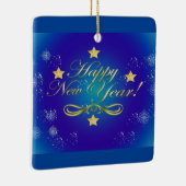 Happy New Year Square Ornament (Rechts)