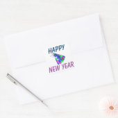 Happy New Year Square Stickers (Envelop)
