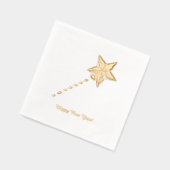 Happy New Year Star Hat Folie Servetten (Links)