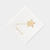 Happy New Year Star Hat Folie Servetten (Rechts)