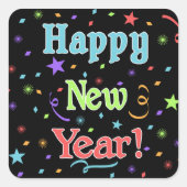 Happy New Year Sticker (Voorkant)