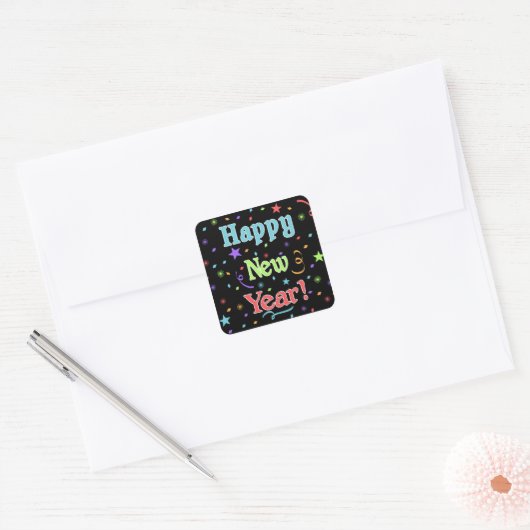 Happy New Year Sticker (Envelop)