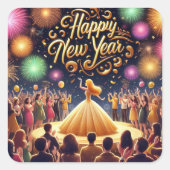 HAPPY NEW YEAR STICKER (Voorkant)