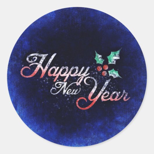 Happy New Year Sticker (Voorkant)