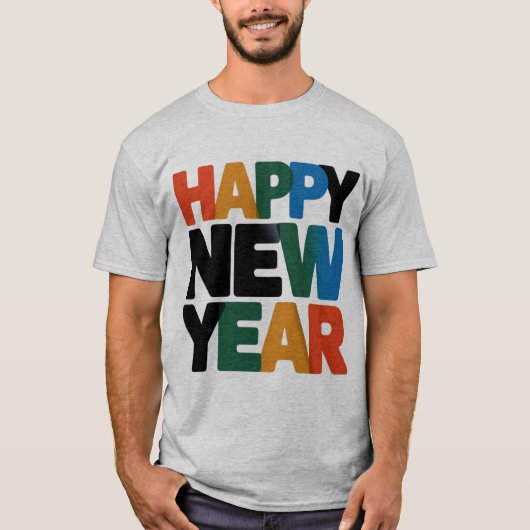 Happy New Year T-shirt (Voorkant)