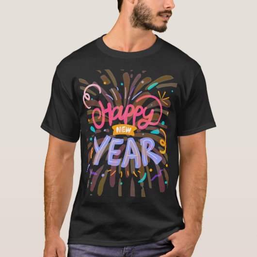 Happy new year t-shirt (Voorkant)