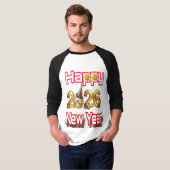 Happy New year  T-shirt (Voorkant volledig)
