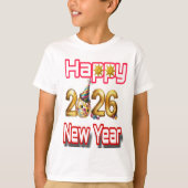 Happy New year  T-shirt (Voorkant)