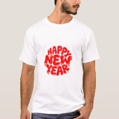 Happy New Year T-shirt (Voorkant)