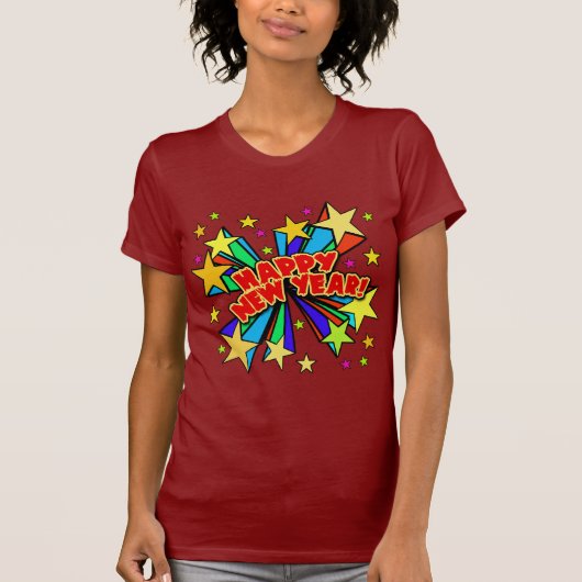 Happy New Year T-shirts, Beer Steins, Party Favors T-shirt (Voorkant)