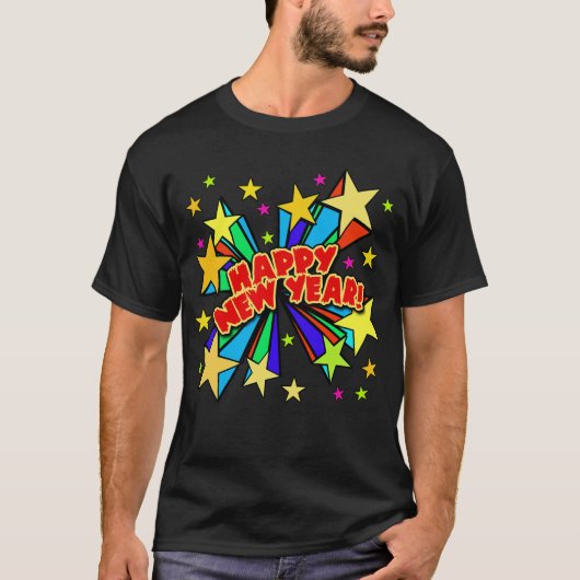 Happy New Year T-shirts, Beer Steins, Party Favors T-shirt (Voorkant)