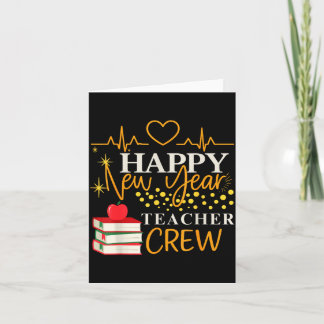 Happy New Year Teacher Crew School Classroom Kaart