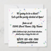 HAPPY NEW YEAR! Text Image Kaart (Achterkant)