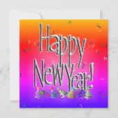 HAPPY NEW YEAR! Text Image Kaart (Voorkant)