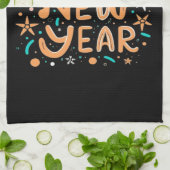 Happy New Year Theedoek (Gevouwen)