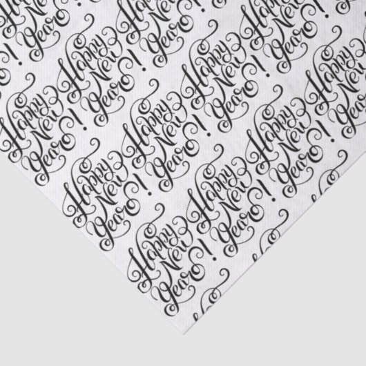 Happy  New Year  Tissuepapier (Detail)