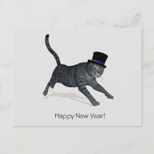 Happy New Year Tomcat Briefkaart