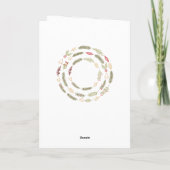 Happy New Year Tree Country Pine and Holly Feestdagen Kaart (Achterkant)