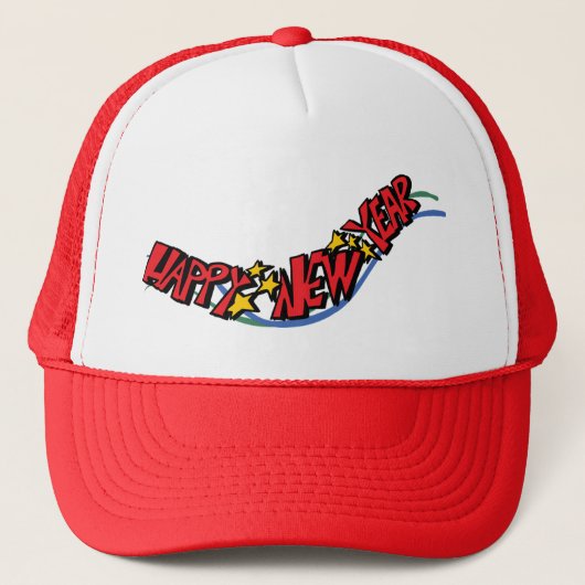 Happy new year - trucker pet (Voorkant)