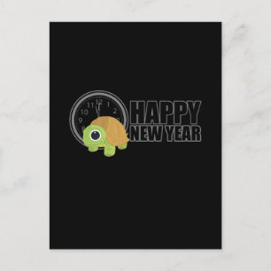 Happy New Year - Turtle Briefkaart