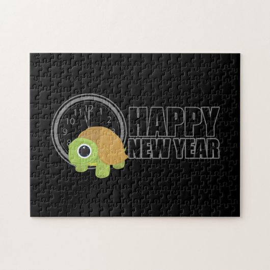 Happy New Year - Turtle Legpuzzel (Horizontaal)