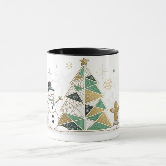 Happy New Year Typography Celebration Mok (Midden)