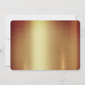 Happy New Year-uitnodigingskaart met champagne Kaart (Achterkant)