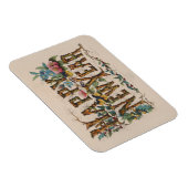  Happy New Year, Vintage Currier & Ives Print Magneet (Rechterzijde)