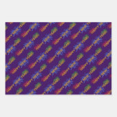 Happy New Year-vuurwerk — Papierbladen overvullen Inpakpapier Vel (Voorkant 2)