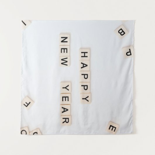 HAPPY NEW YEAR WANDKLEED (Voorkant (horizontaal))